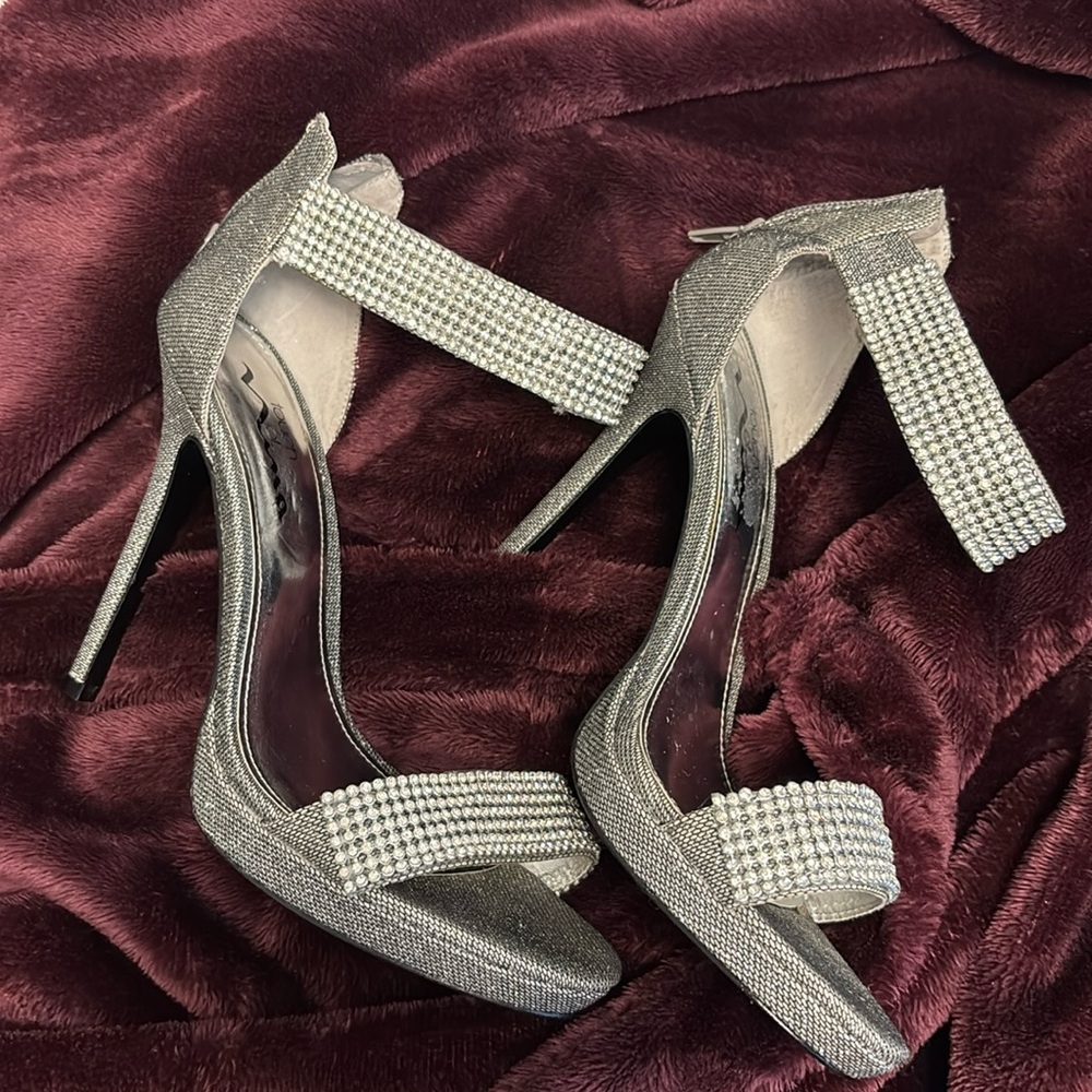 Beautiful Soarkly and Rhinestone heels.